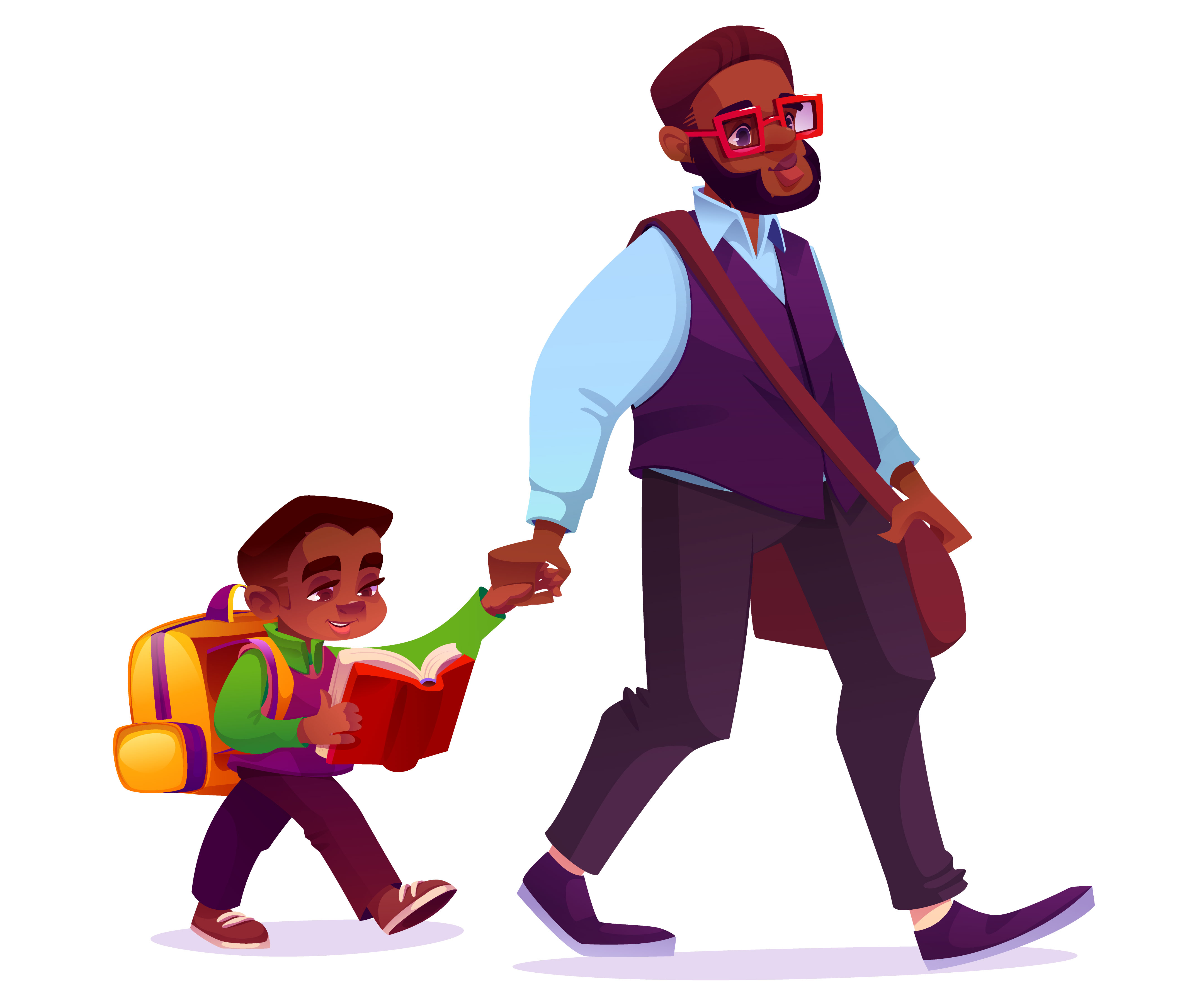 Kid Pick Up App Illustration